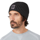 Belstaff Plated Watch Beanie - Black/Tornado Grey - Escape Menswear