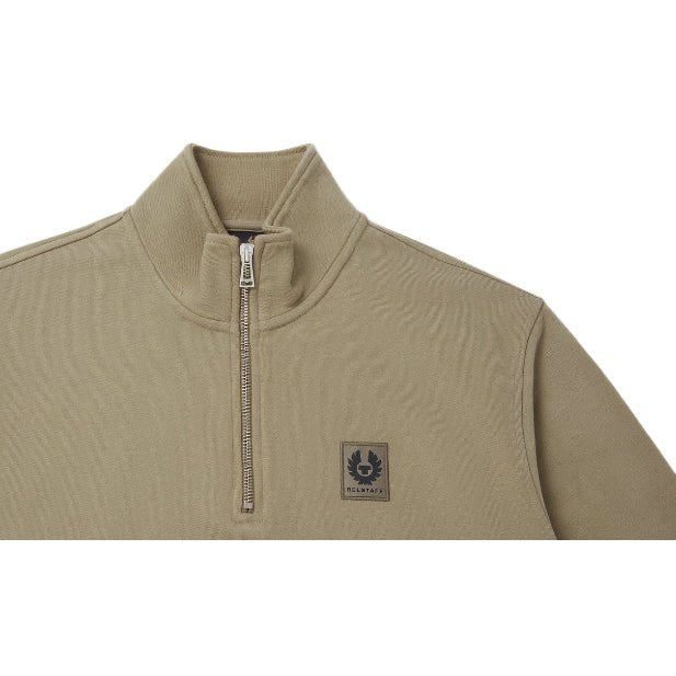 Belstaff Quarter Zip Sweatshirt - Fatigue Green - Escape Menswear