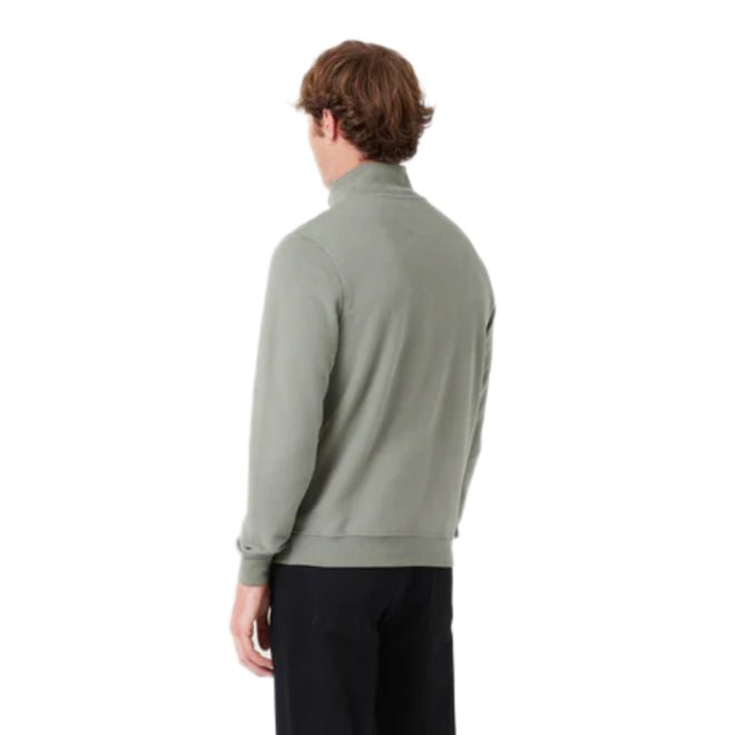 Belstaff Quarter Zip Sweatshirt - Sage Green - Escape Menswear