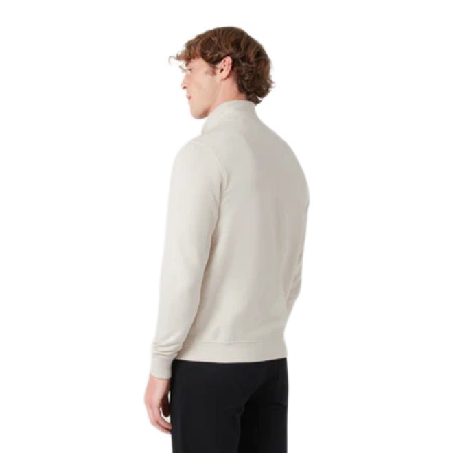 Belstaff Quarter Zip Sweatshirt - Silver Birch - Escape Menswear