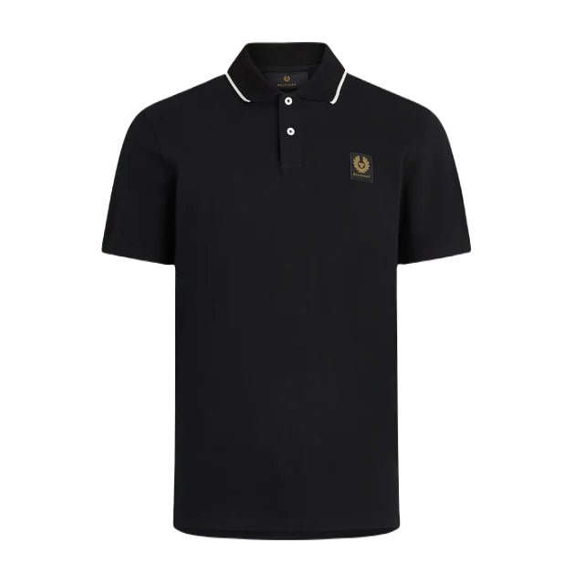 Belstaff Tipped Polo Shirt - Black - Escape Menswear