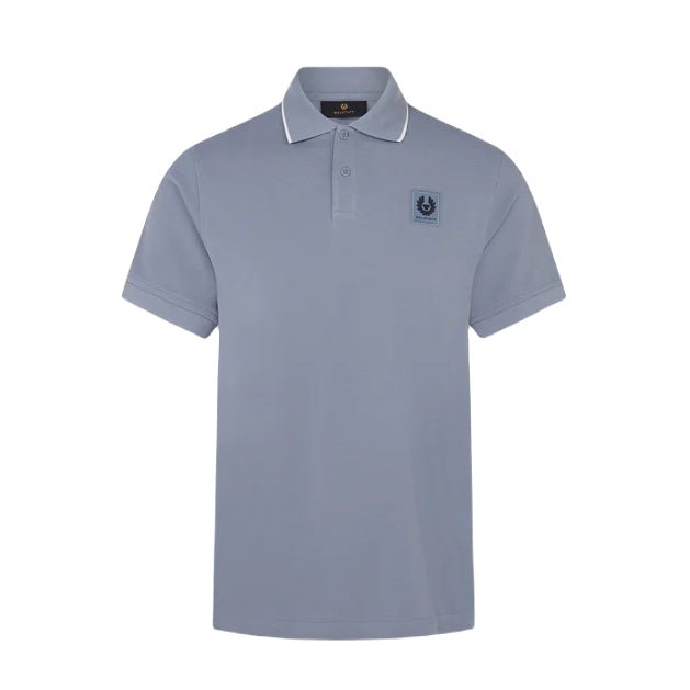 Belstaff Tipped Polo Shirt - Blue Flint - Escape Menswear