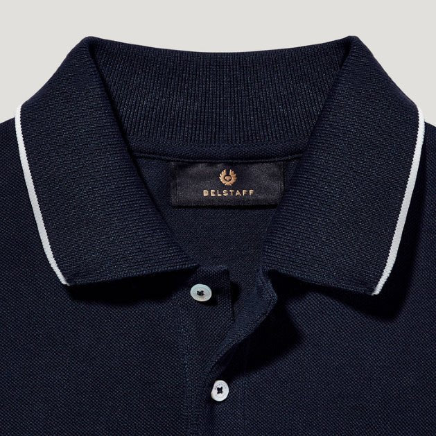 Belstaff Tipped Polo Shirt - Dark Ink - Escape Menswear