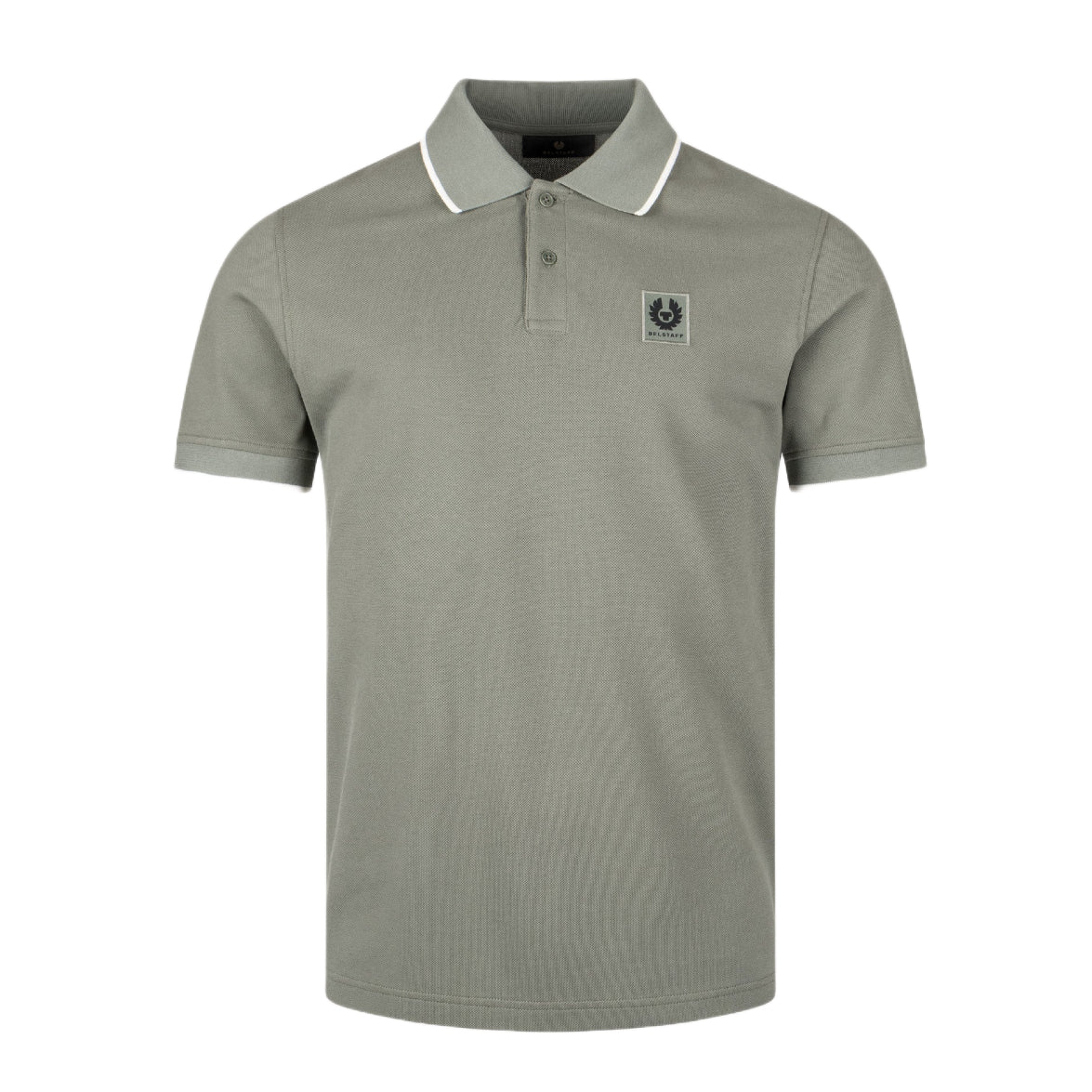 Belstaff Tipped Polo Shirt - Sage Green - Escape Menswear
