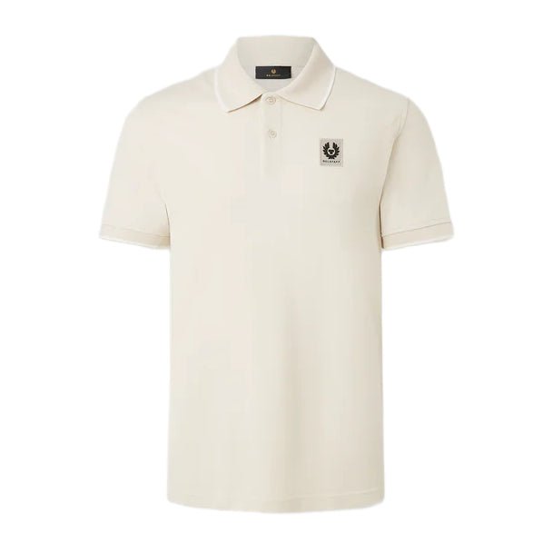 Belstaff Tipped Polo Shirt - Silver Birch - Escape Menswear