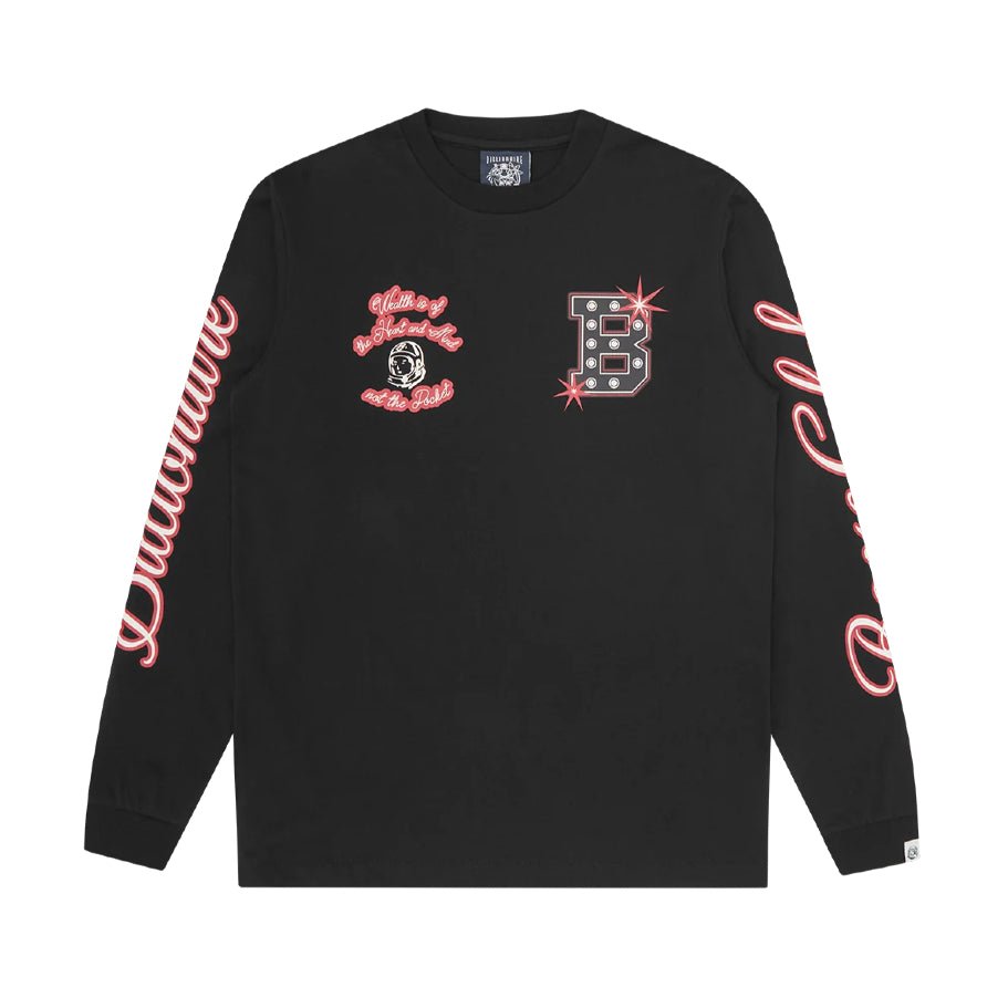 Billionaire Boys Club Multi Graphic Long Sleeve T-Shirt - Black - Escape Menswear