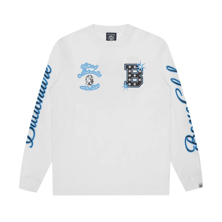 Billionaire Boys Club Multi Graphic Long Sleeve T-Shirt - White - Escape Menswear