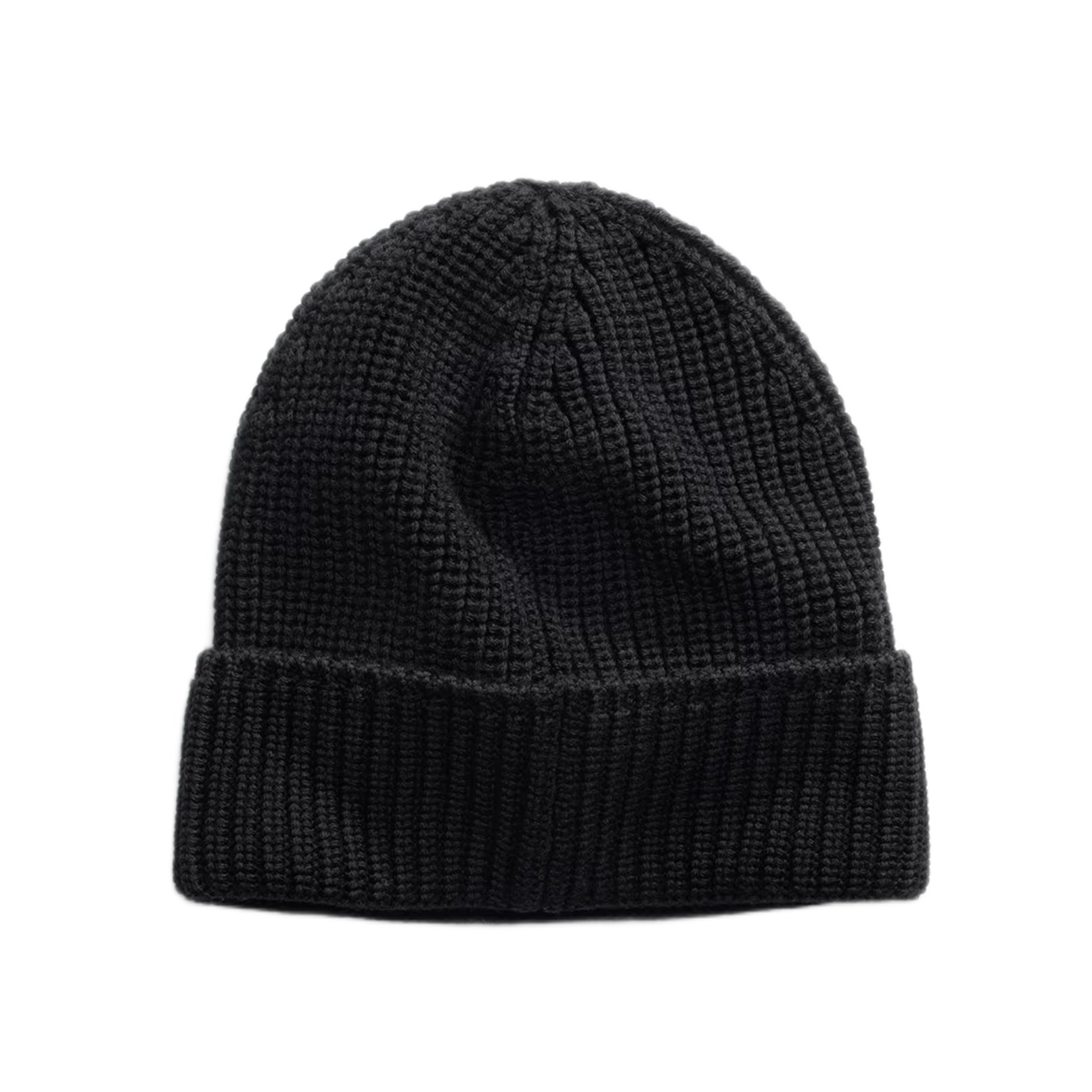 Canada Goose Arctic Disc Ribbed Wool Beanie - 9061 Black - Escape Menswear