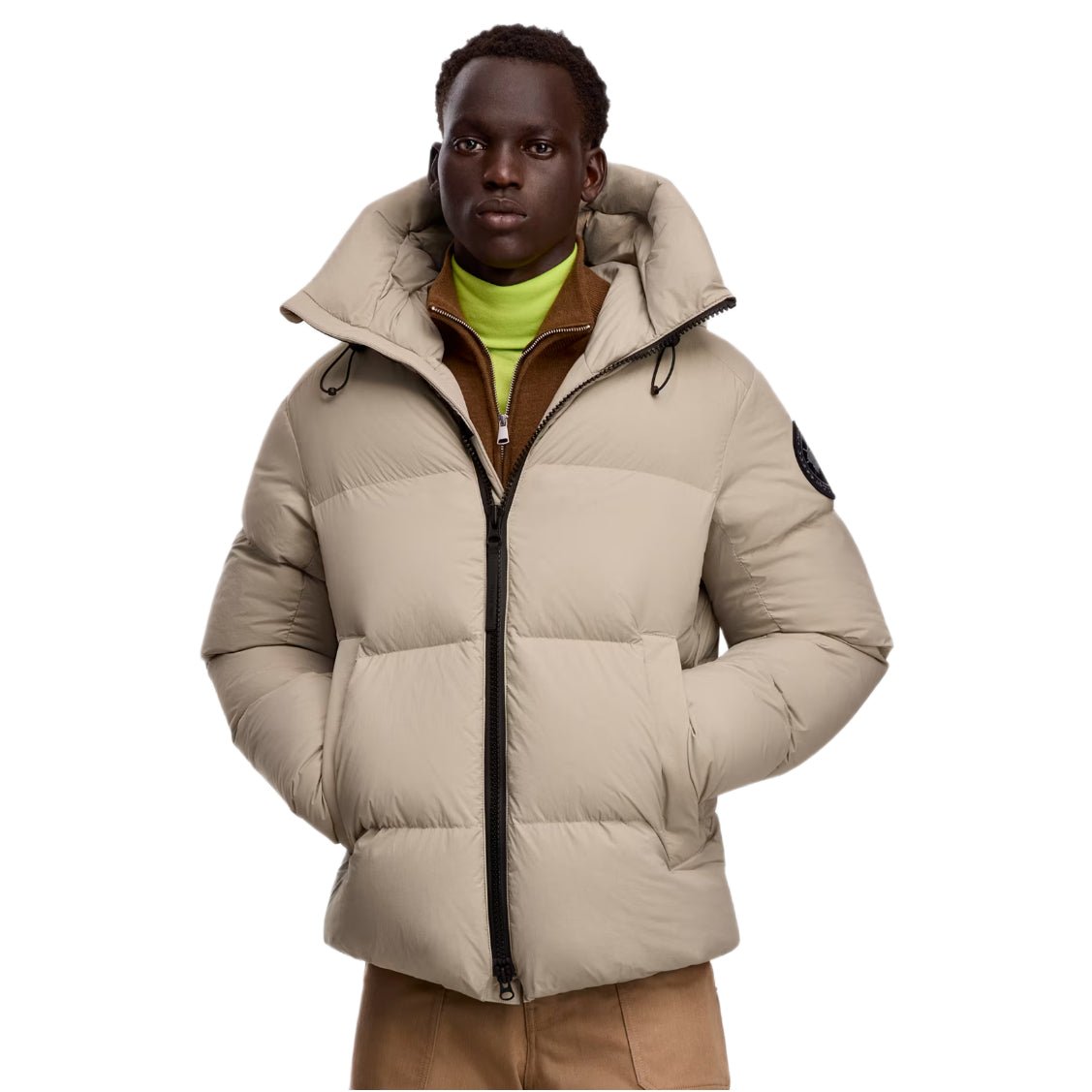 Canada Goose Crofton Puffer EnduraLuxe Black Label Jacket - 9432 Limestone - Escape Menswear
