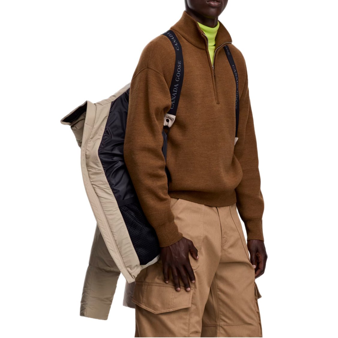 Canada Goose Crofton Puffer EnduraLuxe Black Label Jacket - 9432 Limestone - Escape Menswear