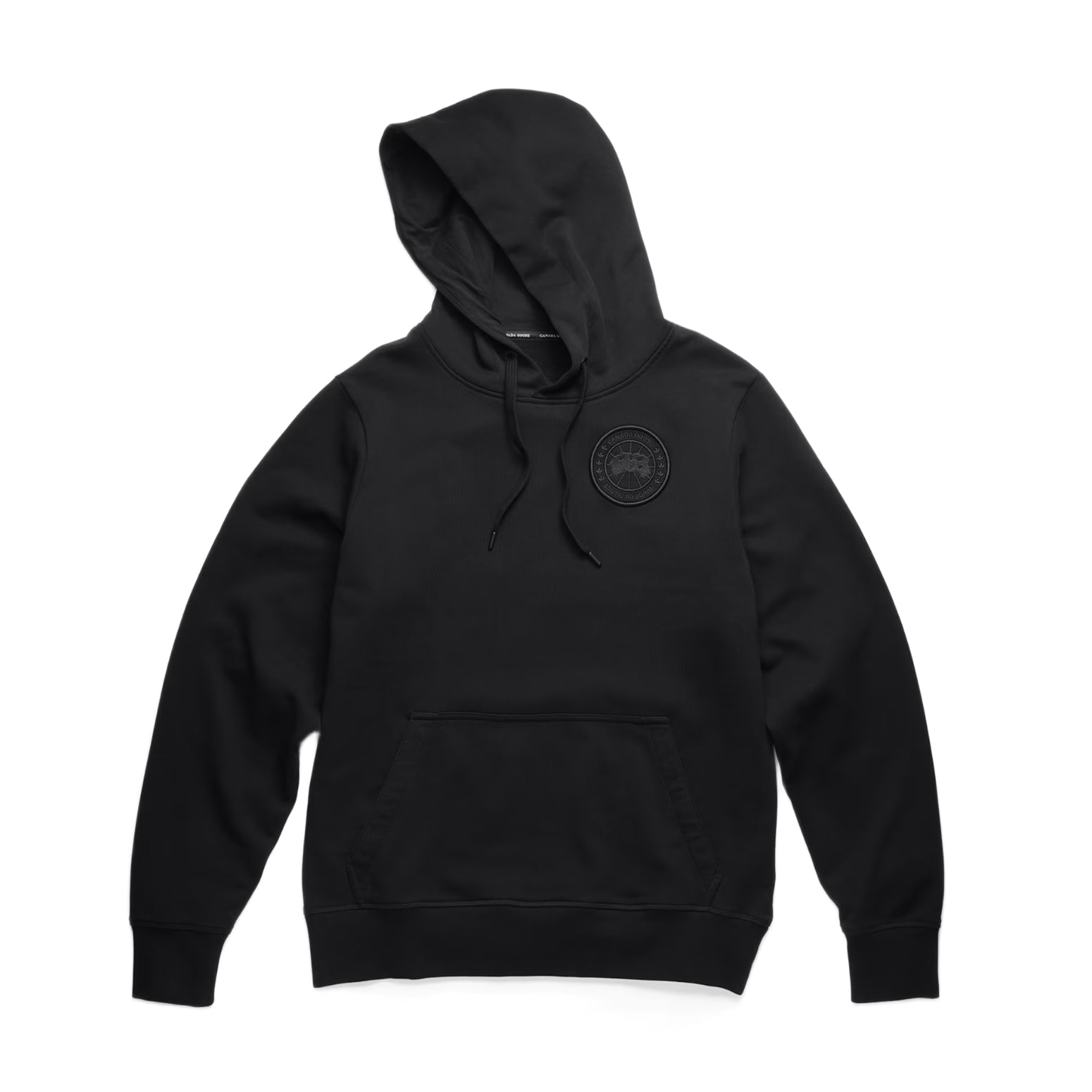 Canada Goose Huron Embroidered Hoodie - 9061 Black - Escape Menswear