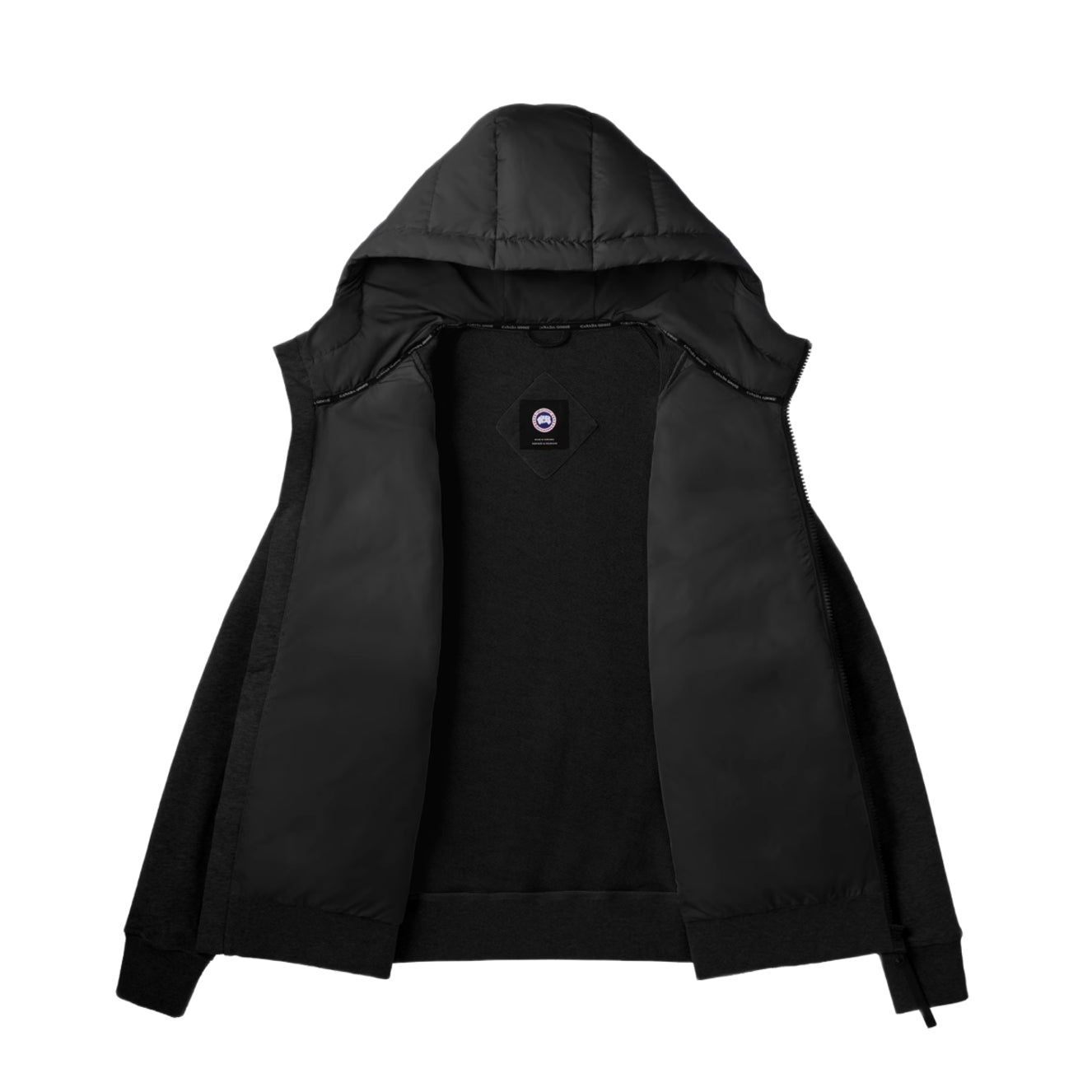 Canada Goose HyBridge® Huron Full Zip Hood Jacket - 9061 Black - Escape Menswear