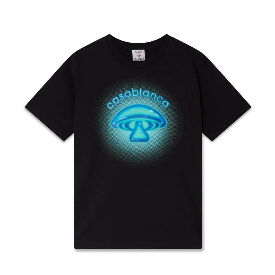 Casablanca Airbrush Mushroom T-Shirt - Black - Escape Menswear