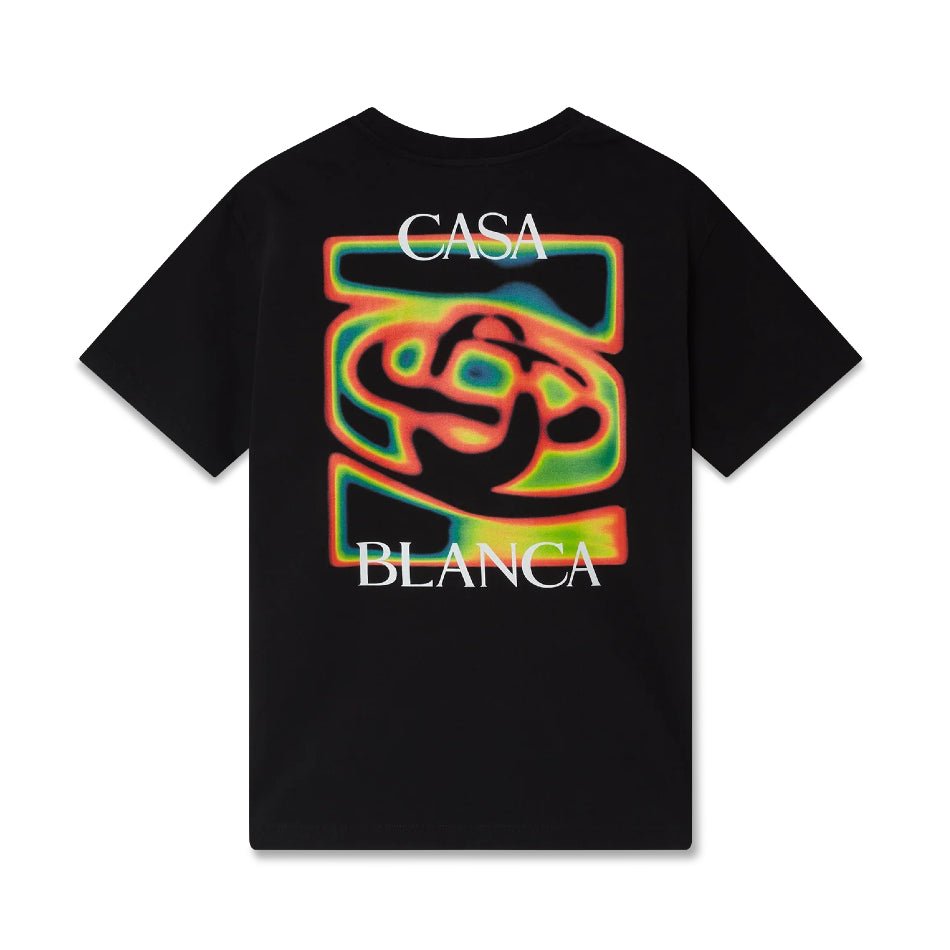 Casablanca Heat Map Logo T-Shirt - Black - Escape Menswear