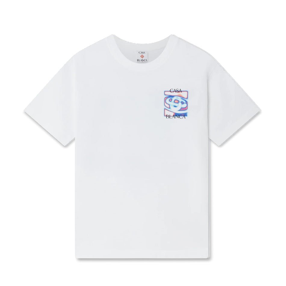 Casablanca Heat Map Logo T-Shirt - White - Escape Menswear
