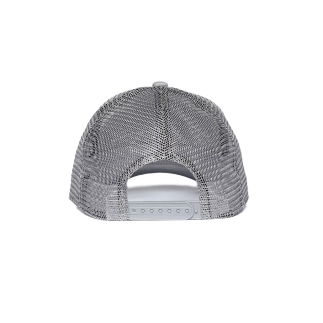 Christian Rose Private Plate Trucker Cap - Stone Grey/Gold - Escape Menswear