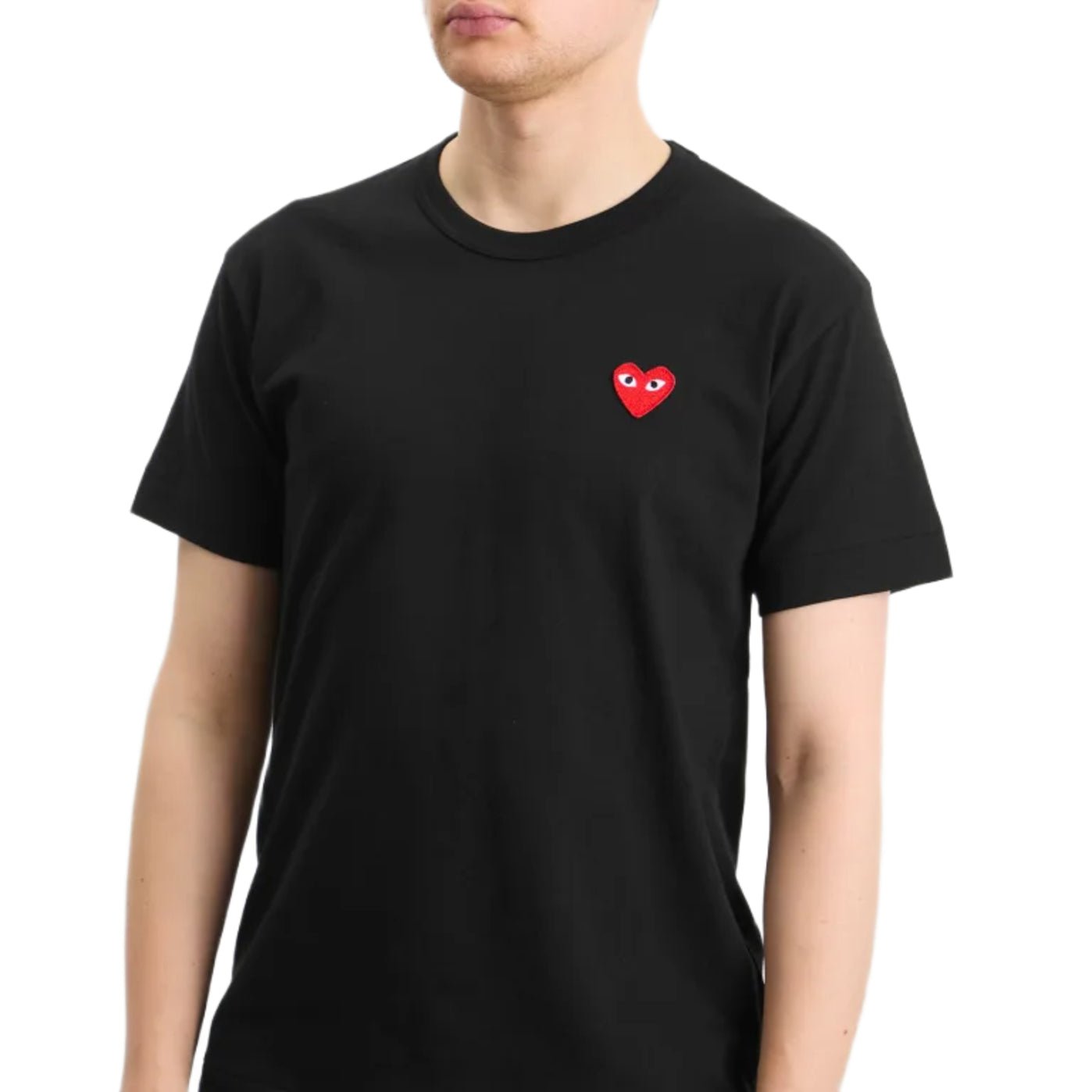 Comme des Garçons Play Heart Logo T-Shirt - Black - Escape Menswear