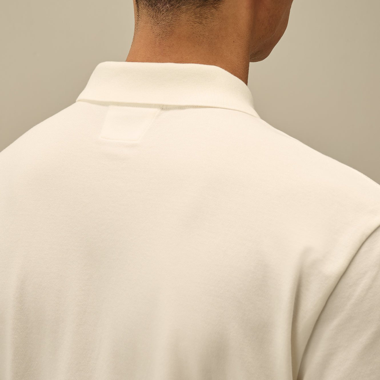 CP Company 18CMPL065A Polo Shirt - 103 Gauze White - Escape Menswear
