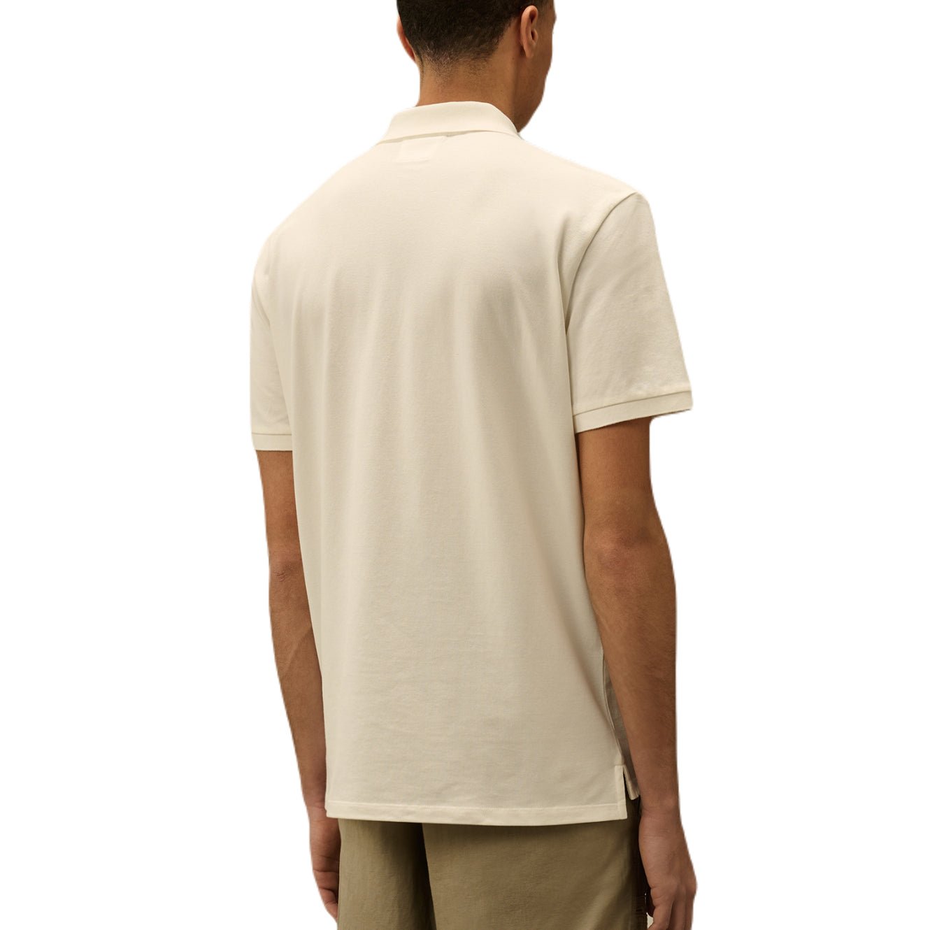 CP Company 18CMPL065A Polo Shirt - 103 Gauze White - Escape Menswear