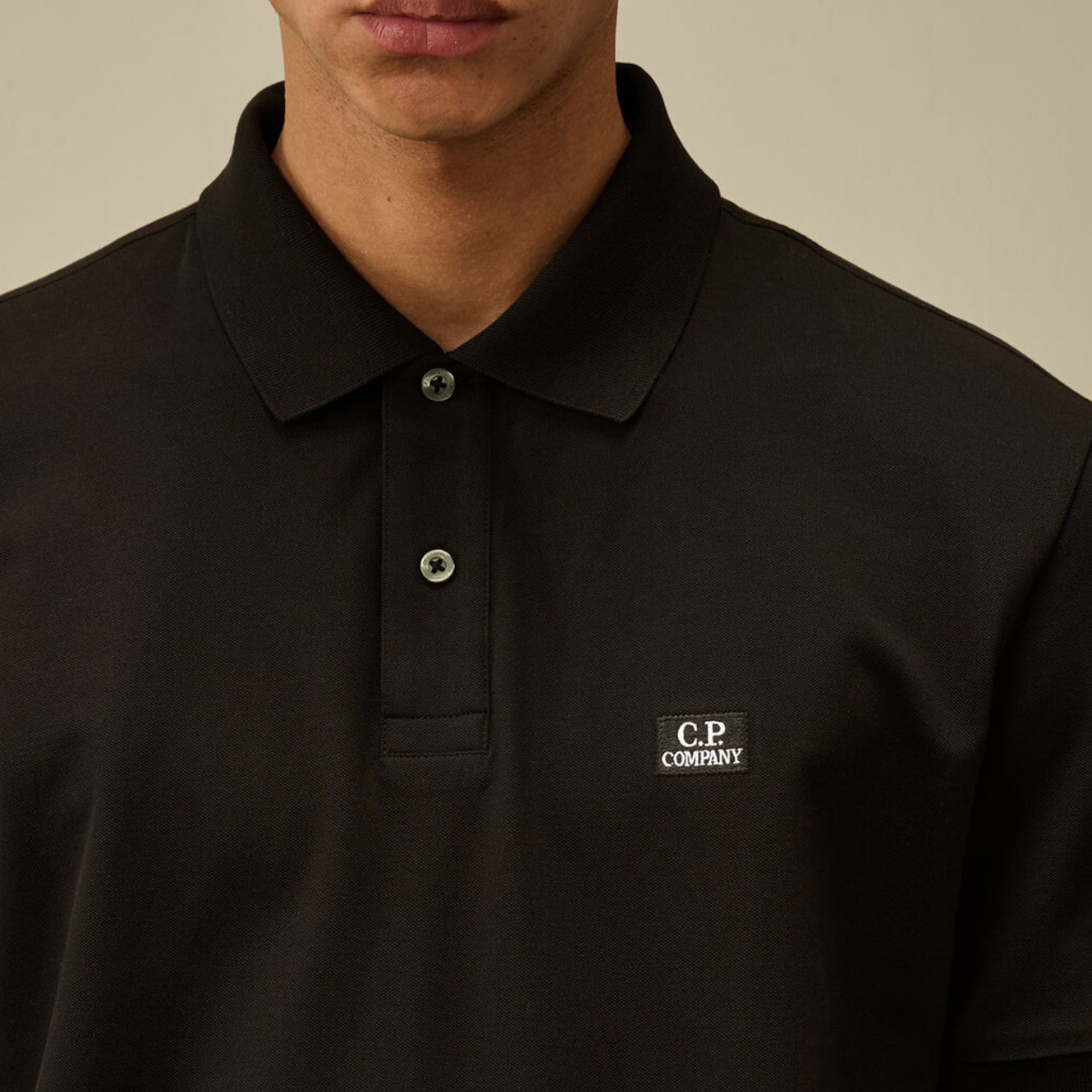 CP Company 18CMPL065A Polo Shirt - 888 Black - Escape Menswear