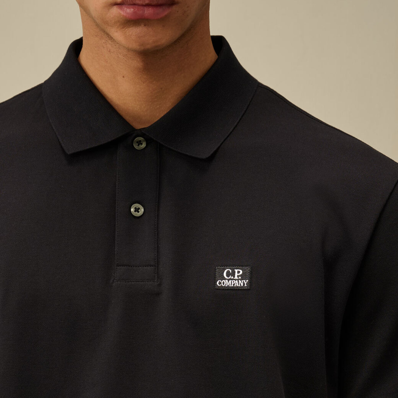 CP Company 18CMPL065A Polo Shirt - 999 Total Eclipse - Escape Menswear