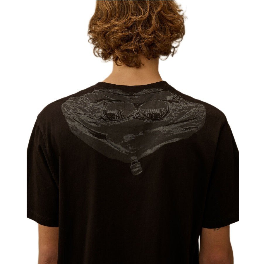 CP Company 30/1 Jersey Goggle T-Shirt - 999 Black - Escape Menswear
