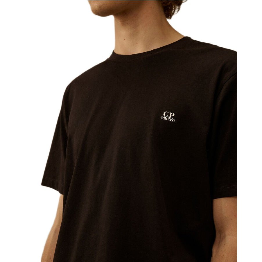 CP Company 30/1 Jersey Goggle T-Shirt - 999 Black - Escape Menswear
