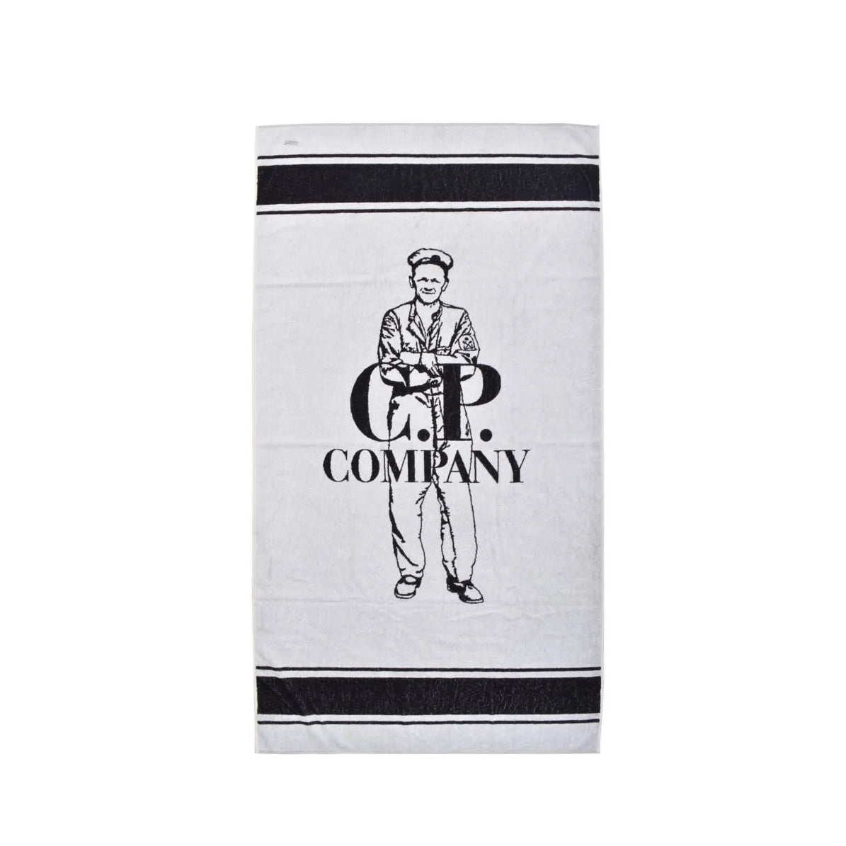 C.P. Company Beach Towel - 103 Gauze White - Escape Menswear