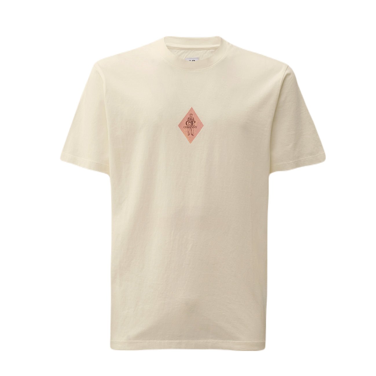 CP Company British Sailor Logo T-Shirt - 103 Gauze White - Escape Menswear