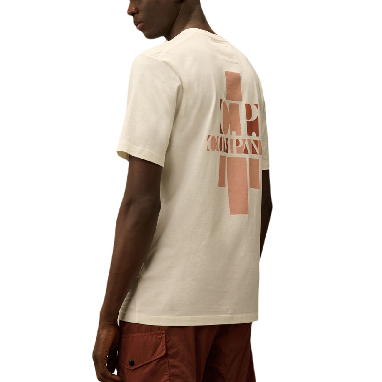 CP Company British Sailor Logo T-Shirt - 103 Gauze White - Escape Menswear