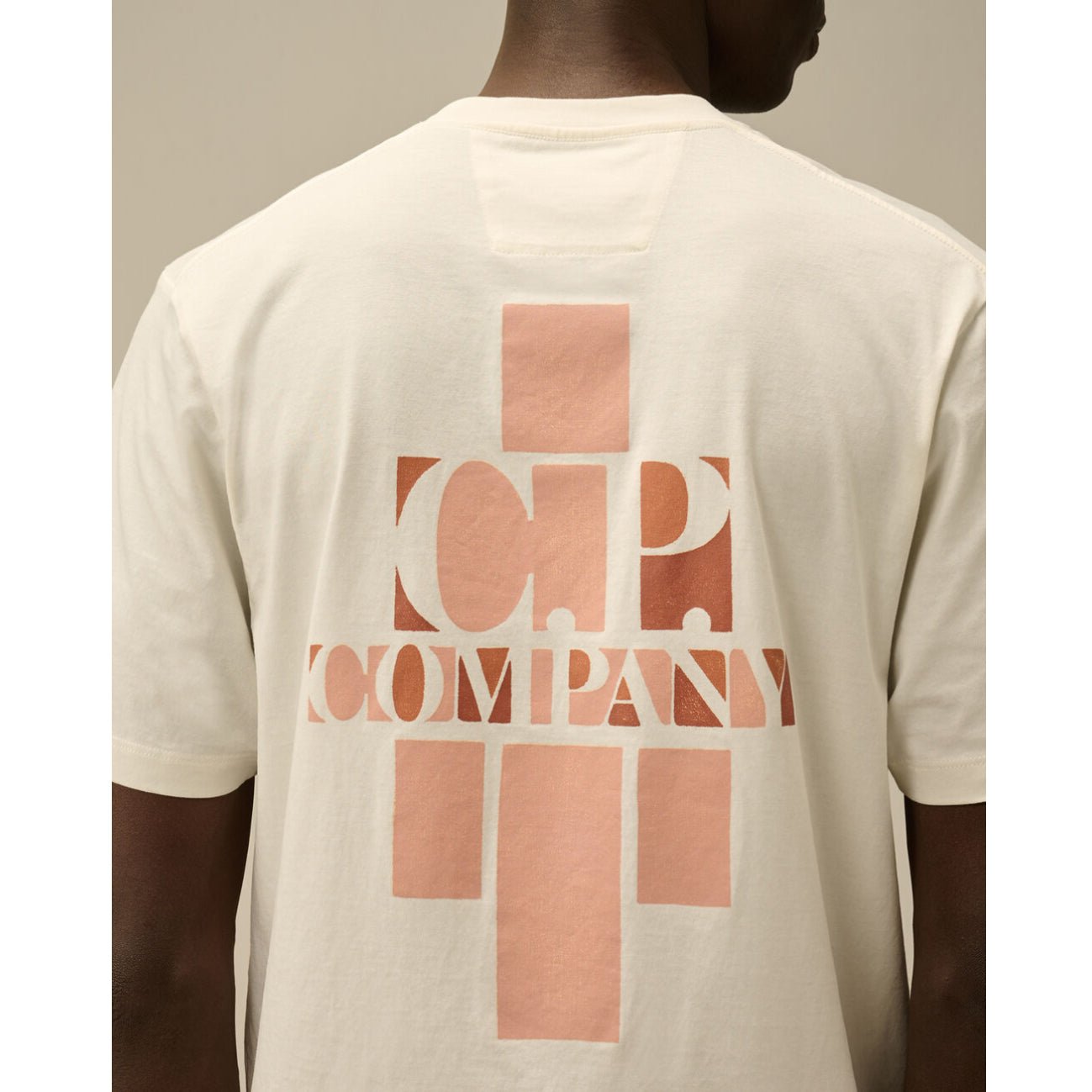 CP Company British Sailor Logo T-Shirt - 103 Gauze White - Escape Menswear