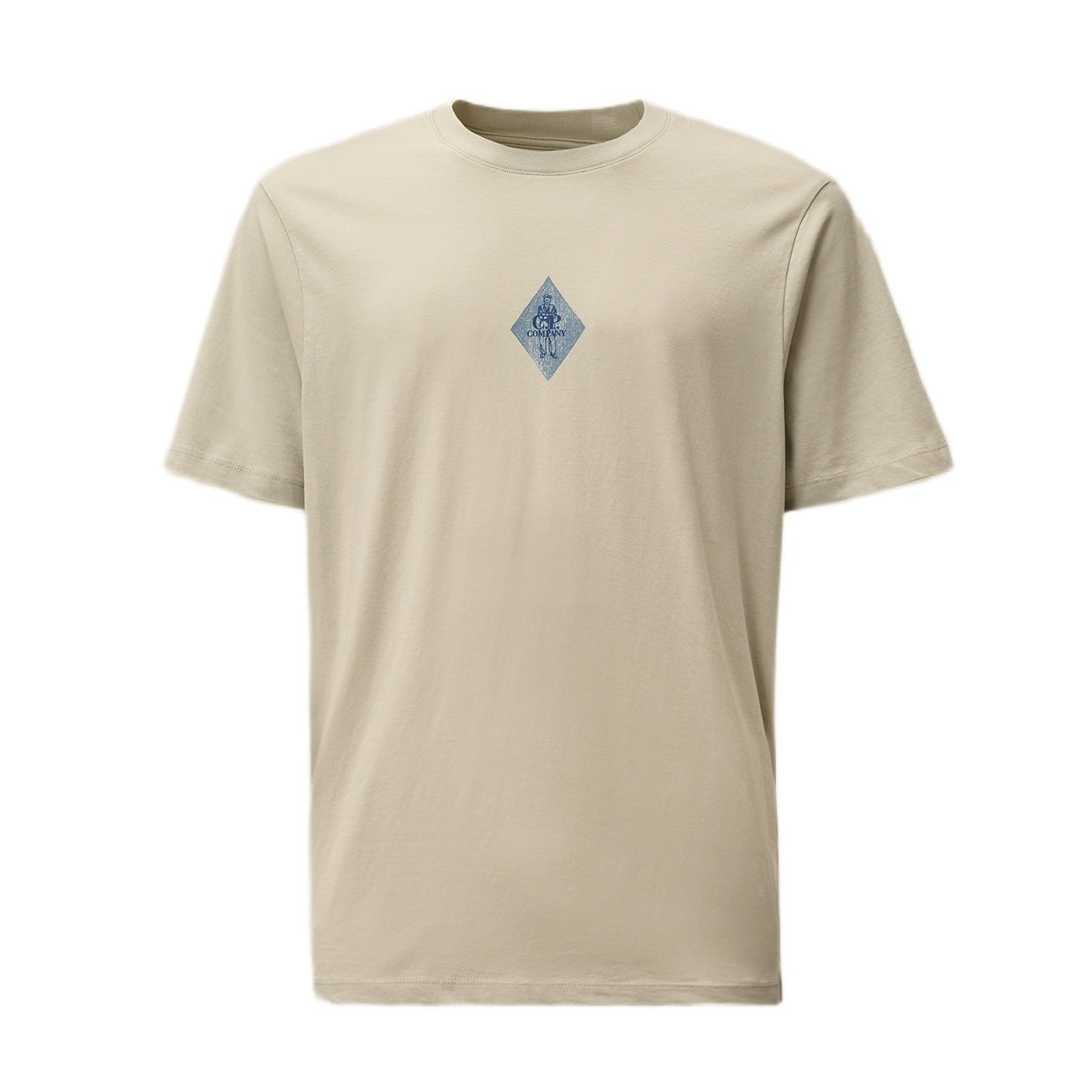 CP Company British Sailor Logo T-Shirt - 800 Blue Fox Grey - Escape Menswear