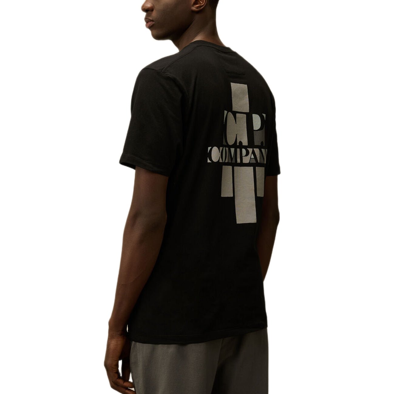 CP Company British Sailor Logo T-Shirt - 999 Black - Escape Menswear