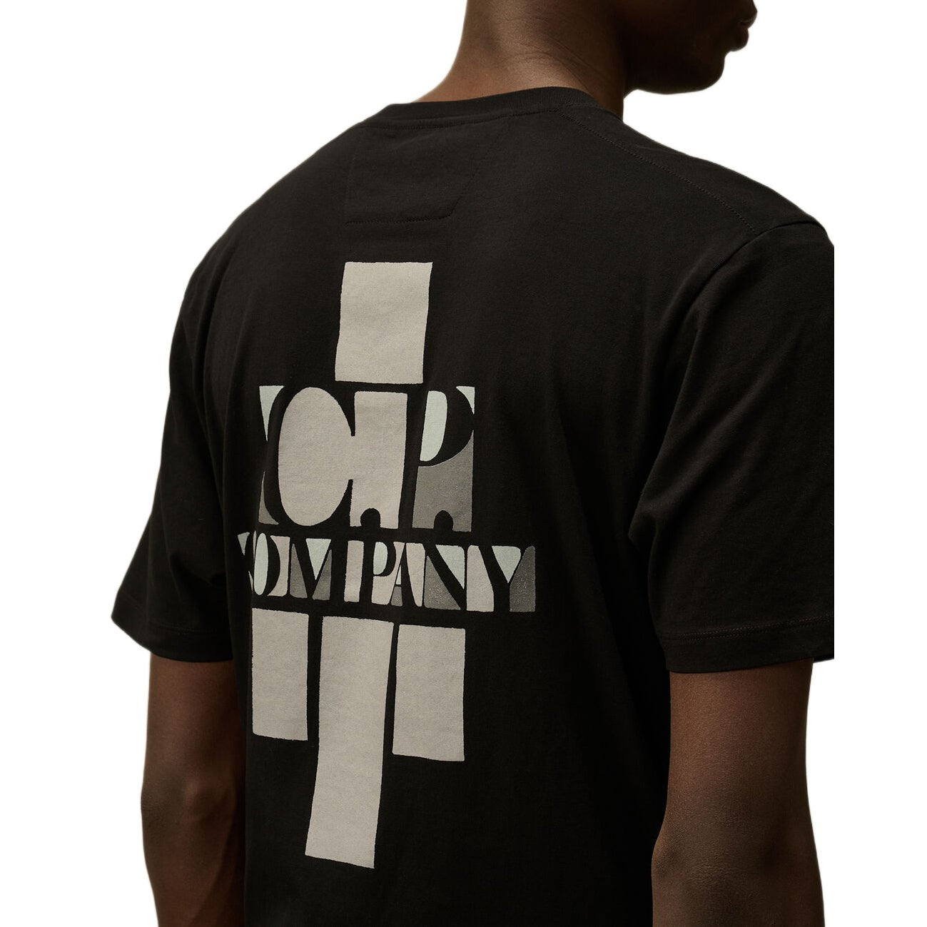 CP Company British Sailor Logo T-Shirt - 999 Black - Escape Menswear