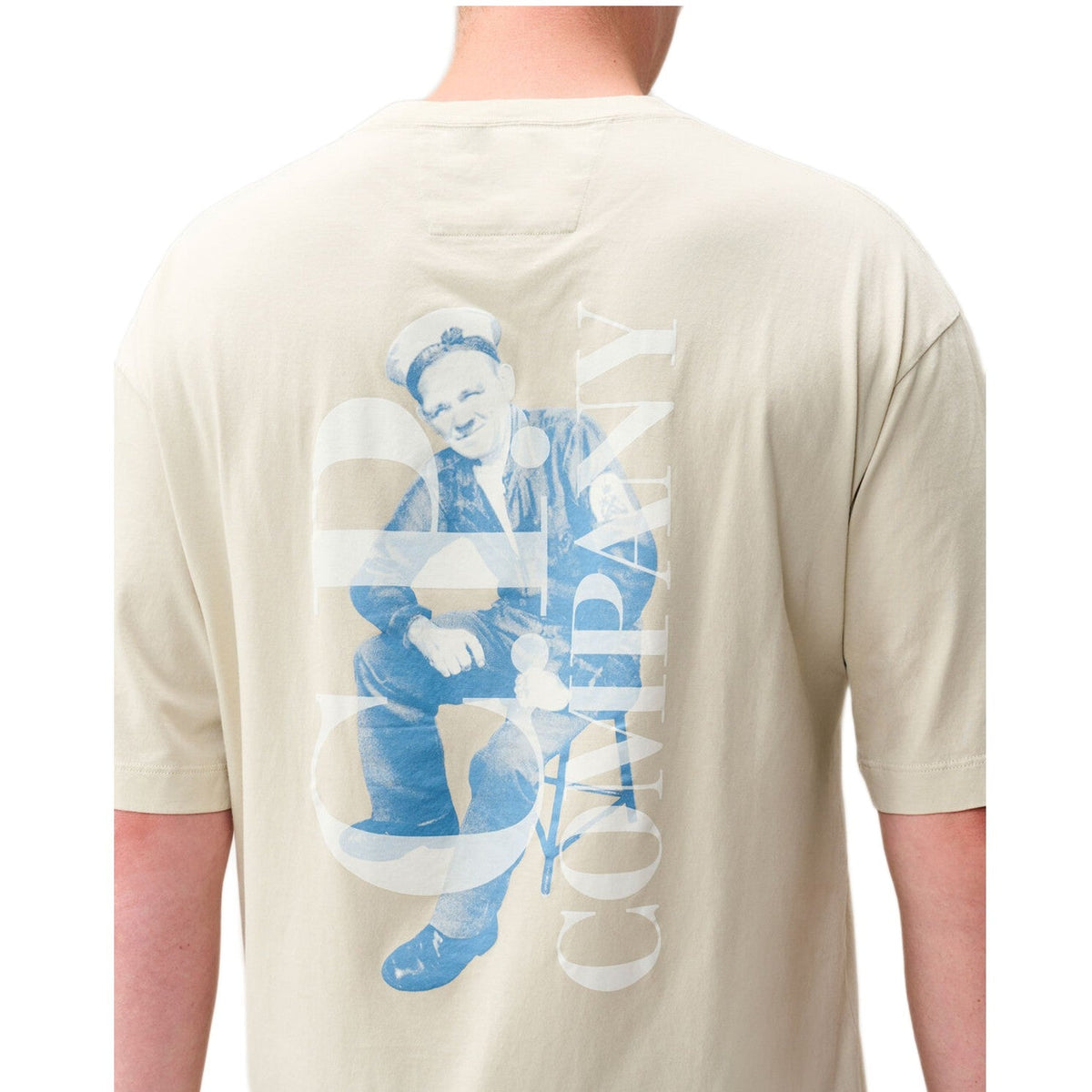 CP Company British Sailor T-Shirt - 120 Silver Birch - Escape Menswear
