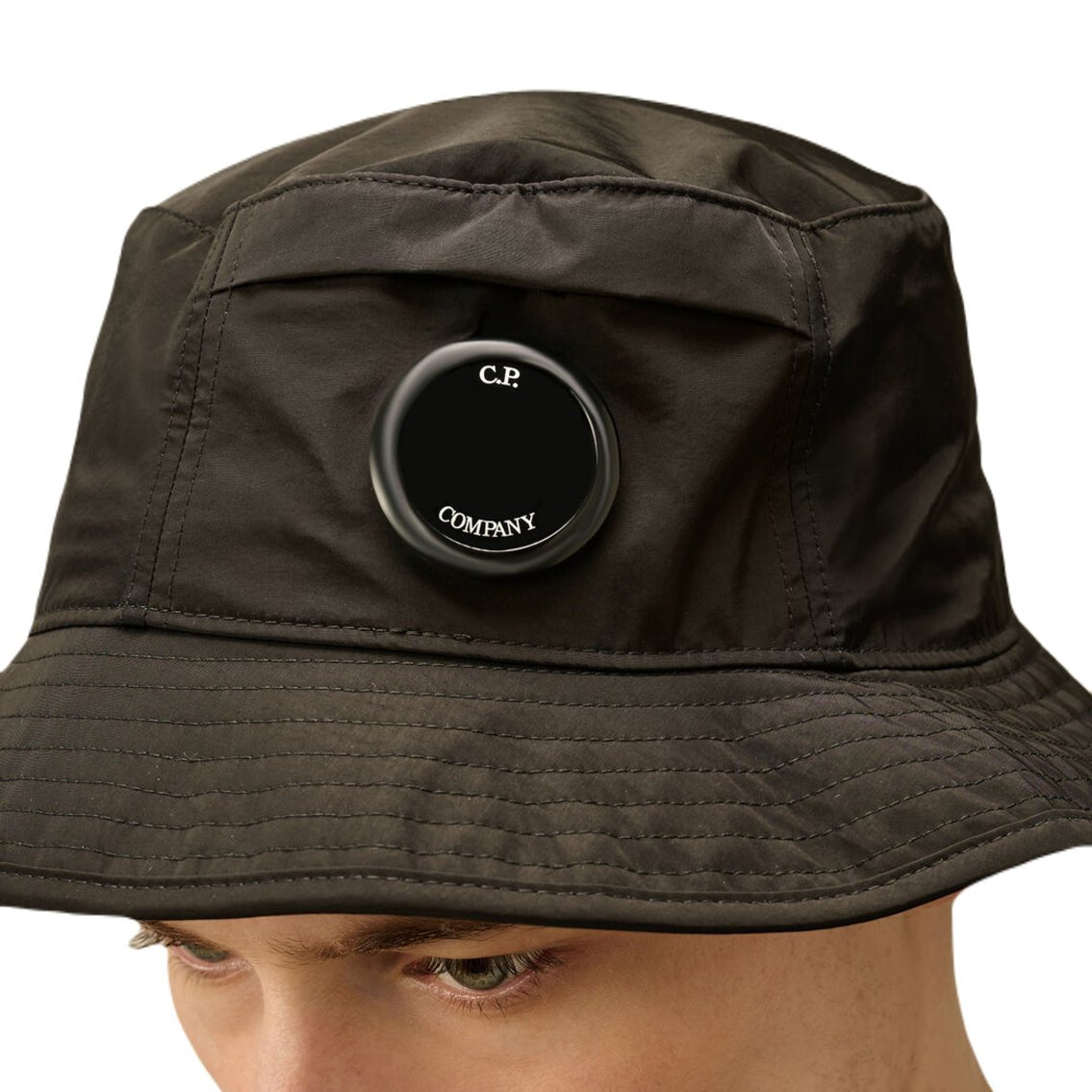 CP Company Chrome - R Bucket Hat - 999 Black - Escape Menswear