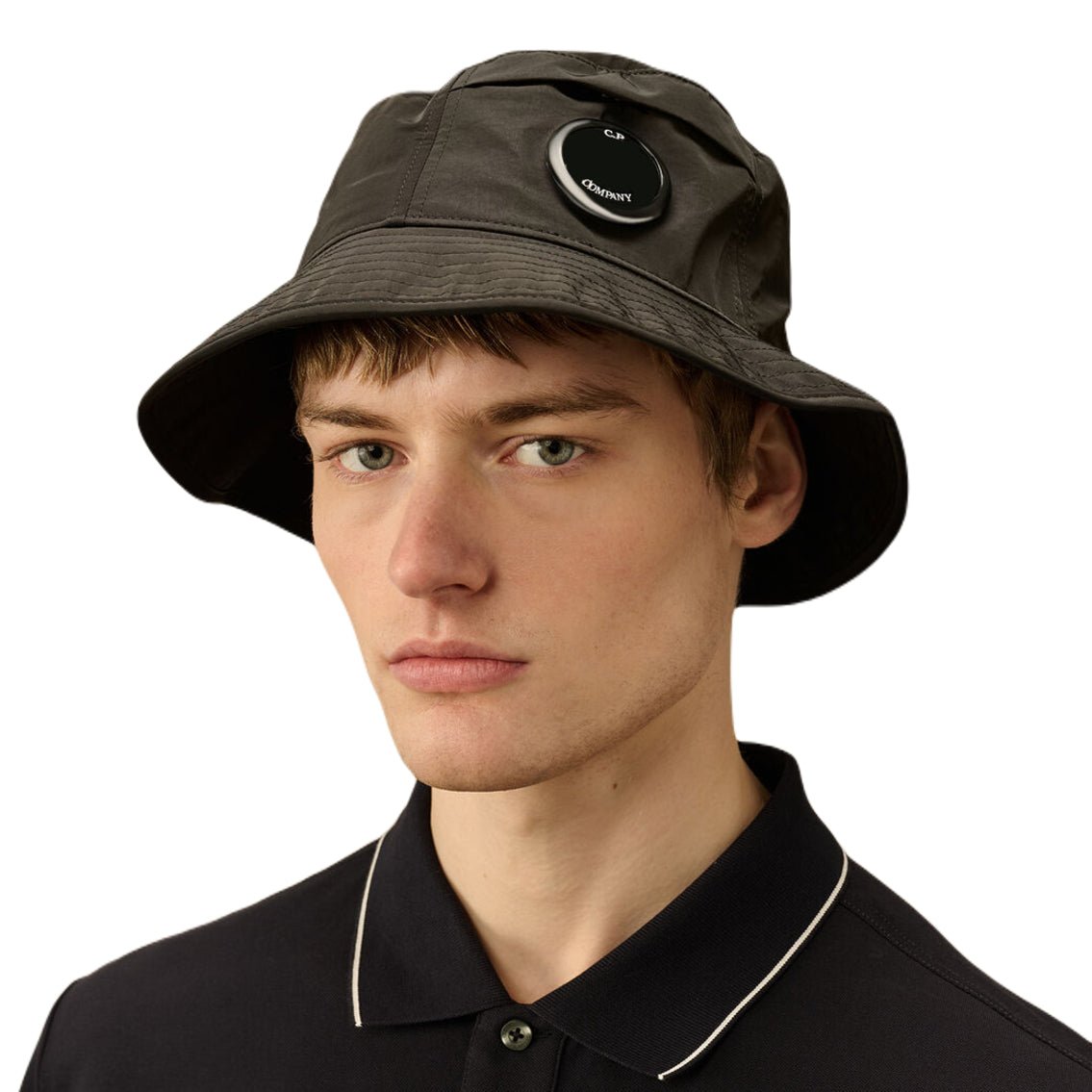 CP Company Chrome - R Bucket Hat - 999 Black - Escape Menswear