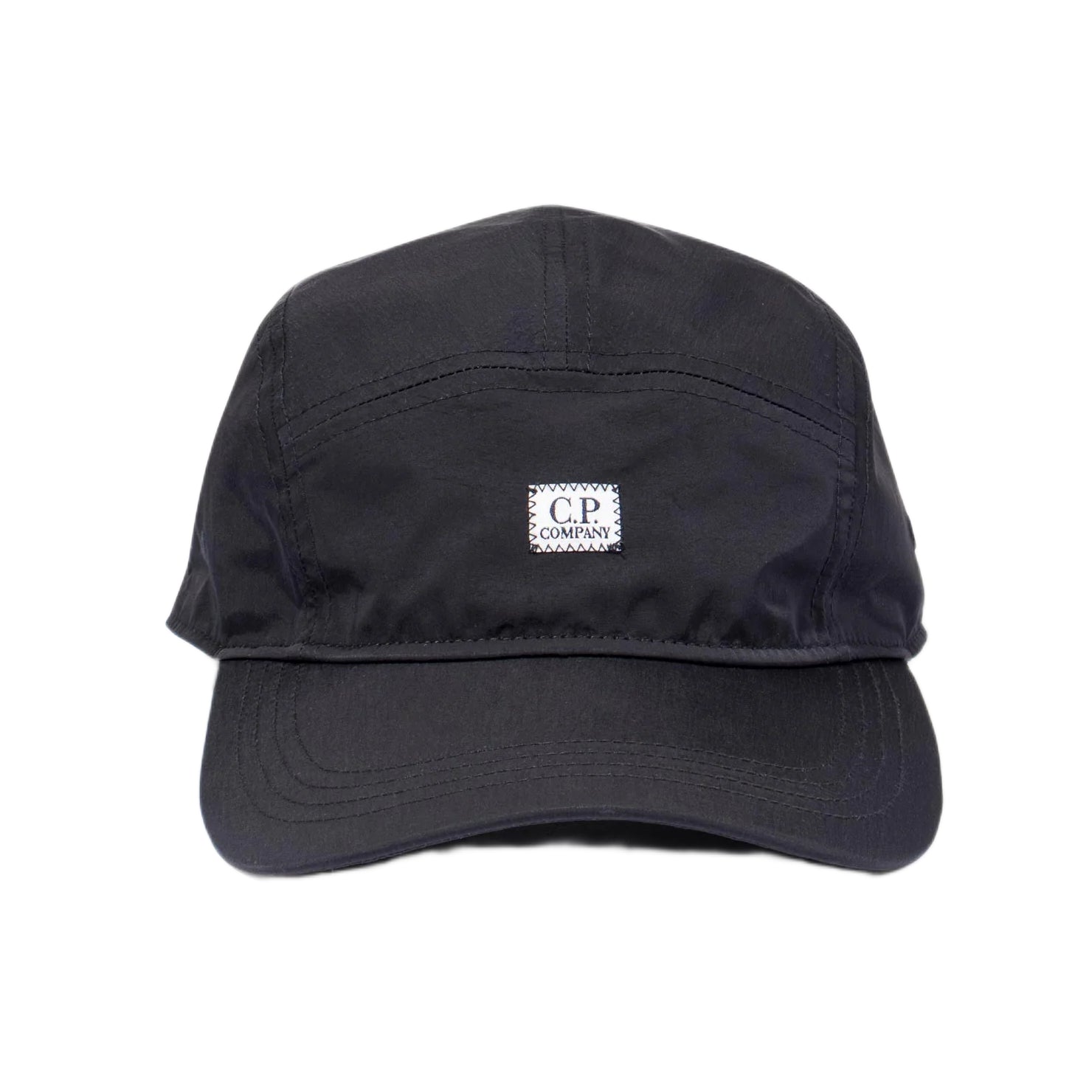 CP Company Chrome - R Panelled Cap - 999 Black - Escape Menswear