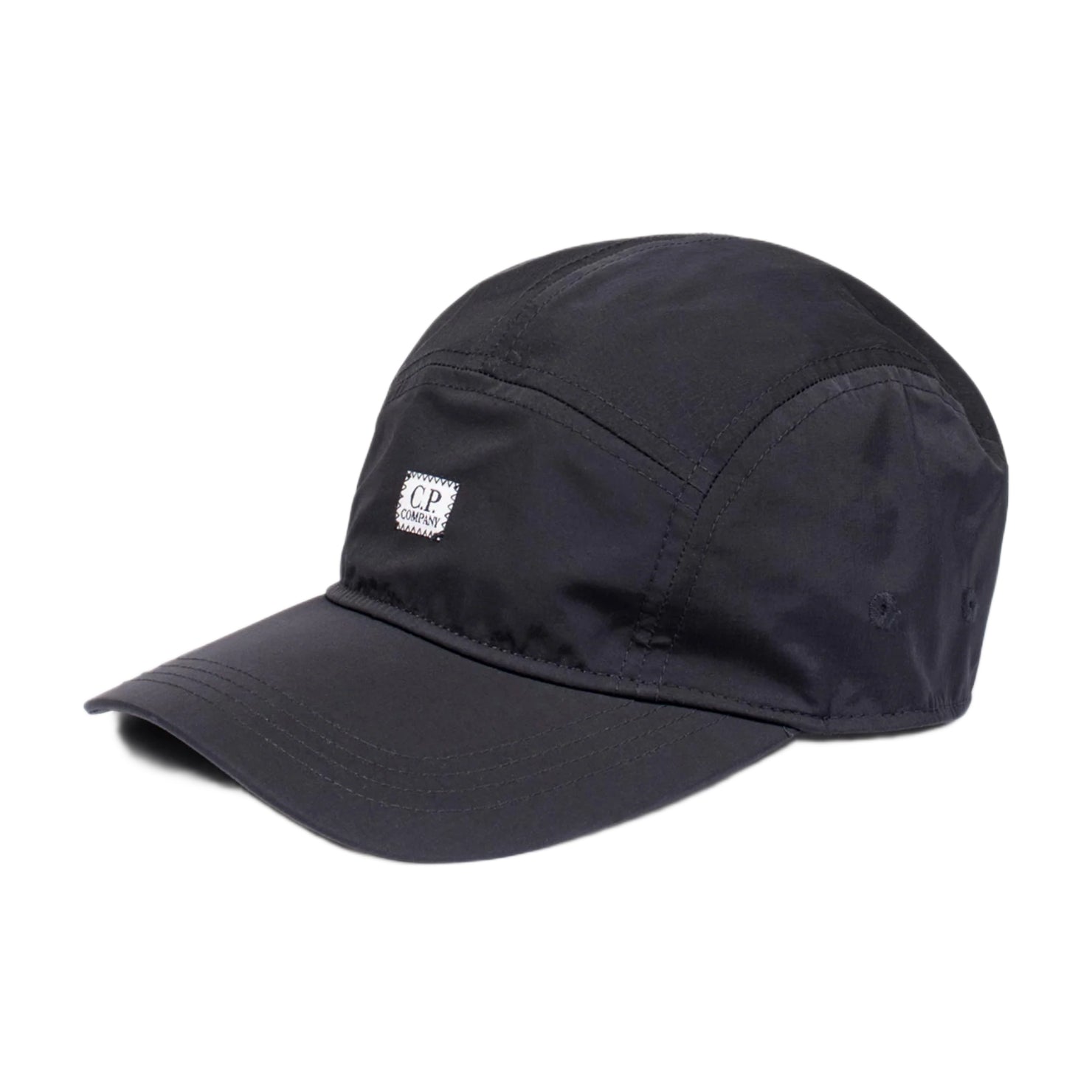 CP Company Chrome - R Panelled Cap - 999 Black - Escape Menswear