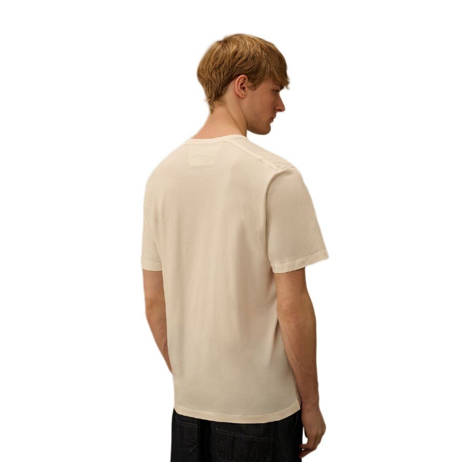 CP Company Compact Jersey British Sailor T-Shirt - 103 Gauze White - Escape Menswear