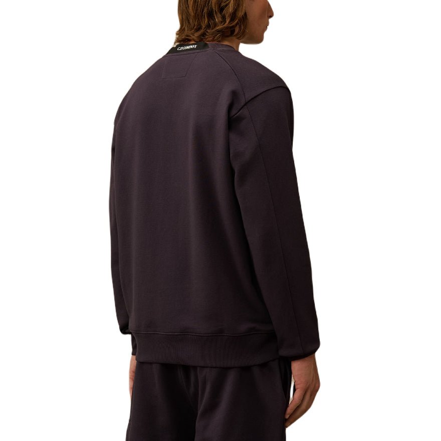 C.P. Company Diagonal Fleece Lens Sweatshirt - 799 NS Purple - Escape Menswear