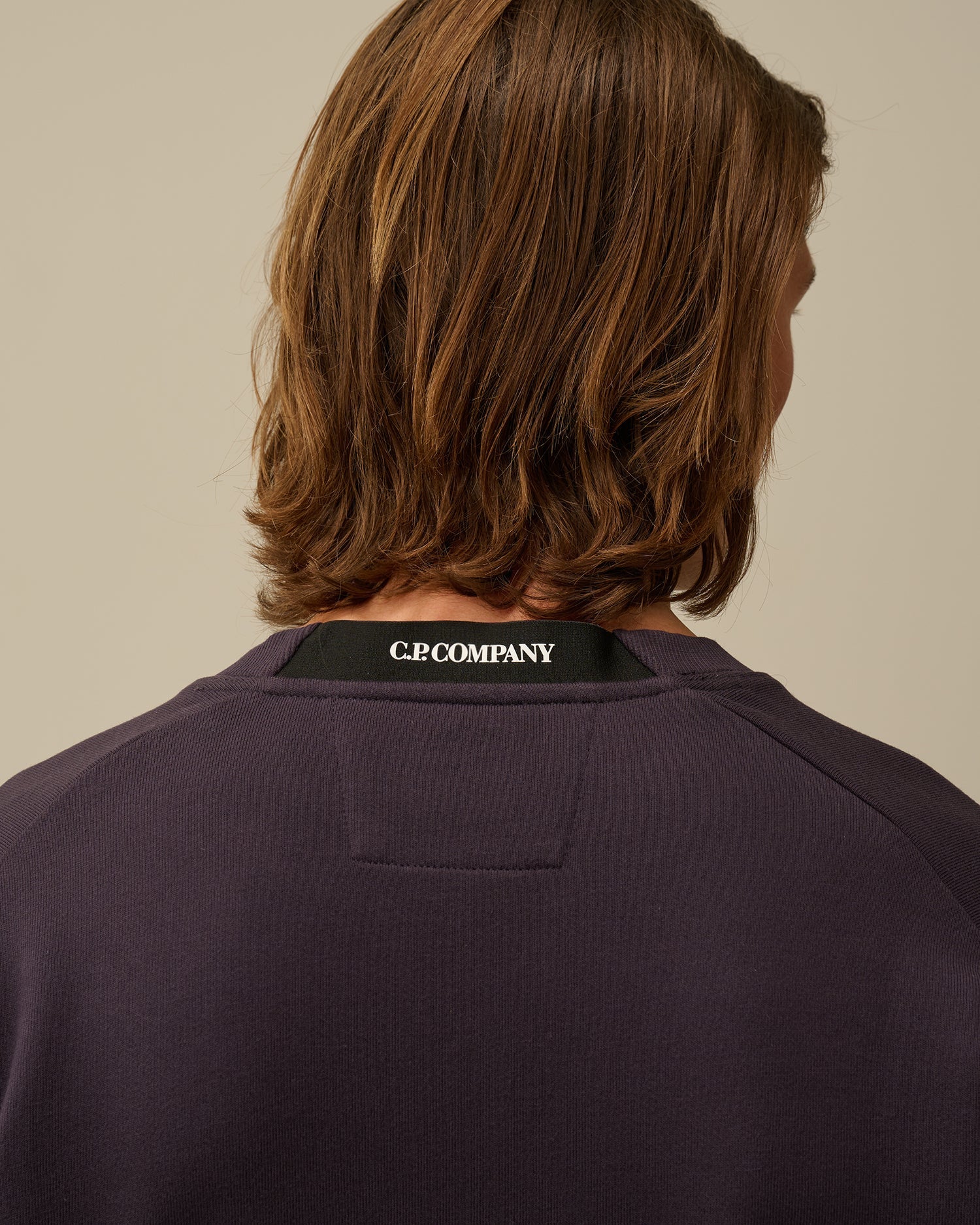 C.P. Company Diagonal Fleece Lens Sweatshirt - 799 NS Purple - Escape Menswear