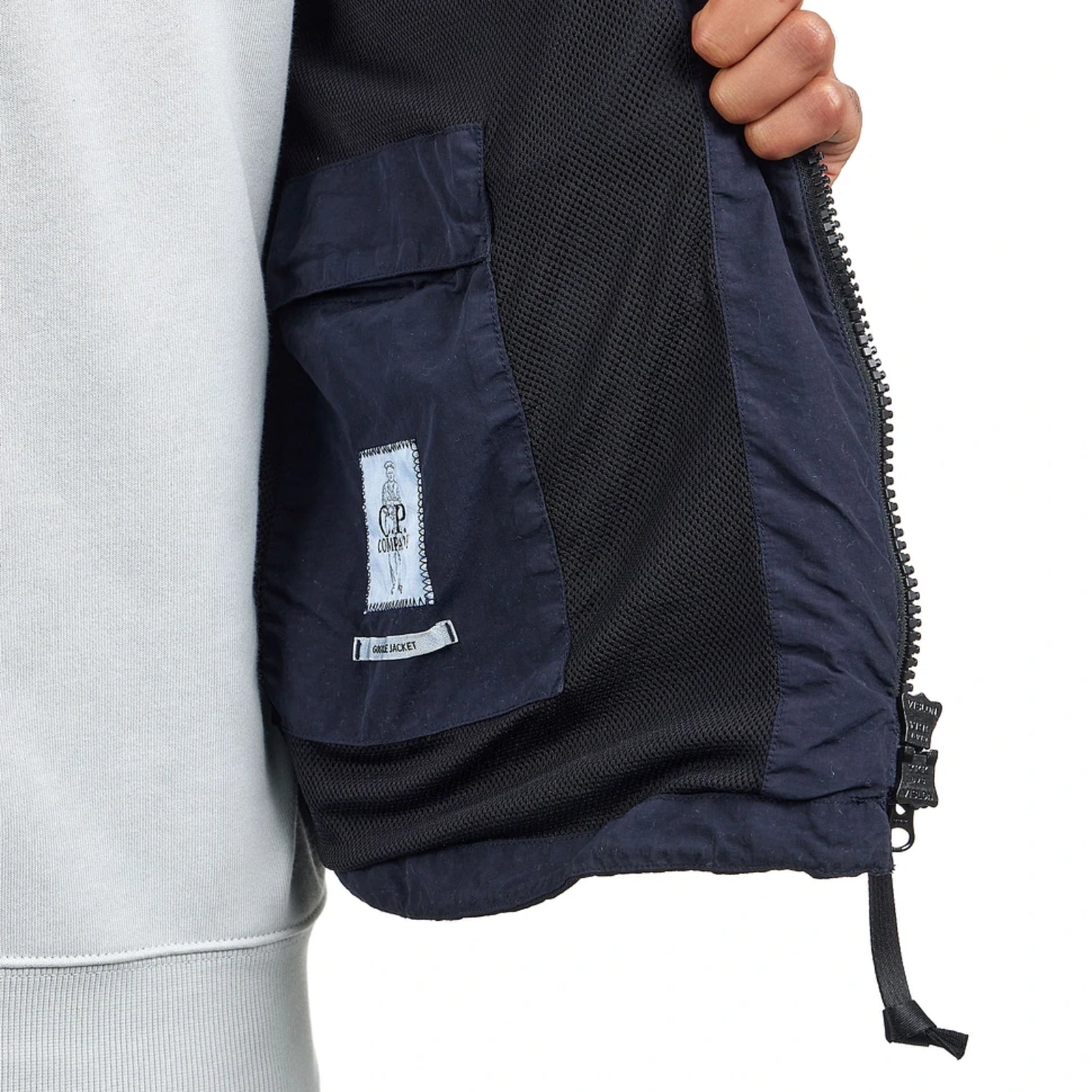 CP Company Flatt Nylon Goggle Jacket - 888 Total Eclipse - Escape Menswear