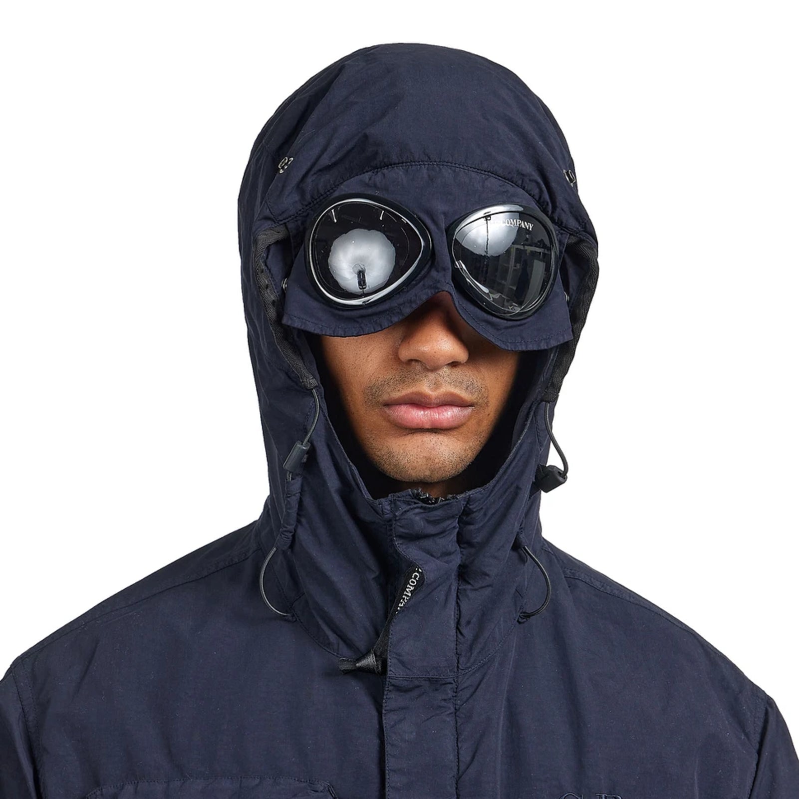 CP Company Flatt Nylon Goggle Jacket - 888 Total Eclipse - Escape Menswear