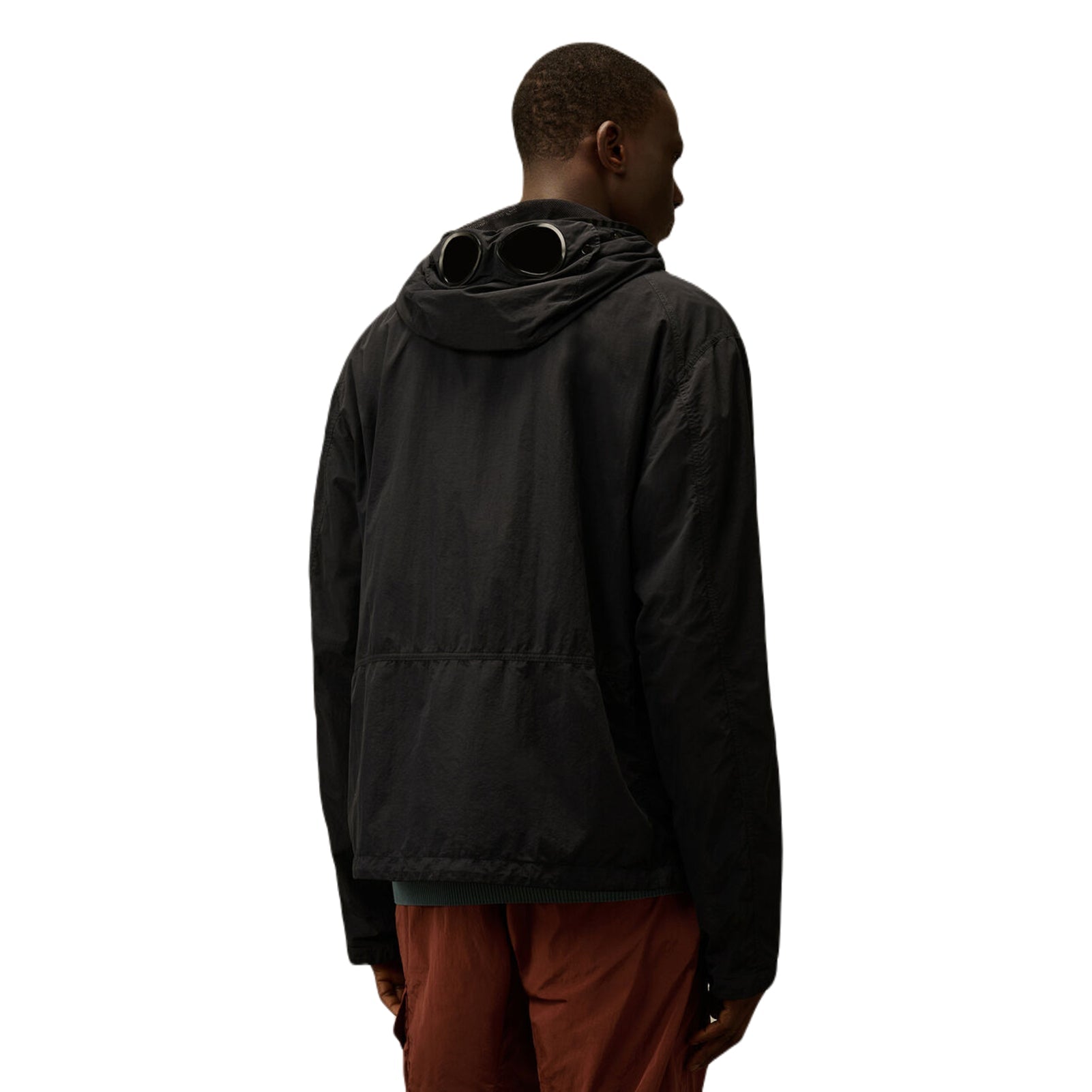 CP Company Flatt Nylon Goggle Jacket - 999 Black - Escape Menswear