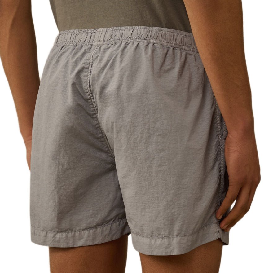 CP Company Flatt Nylon Swim Shorts - 916 Limestone Grey - Escape Menswear
