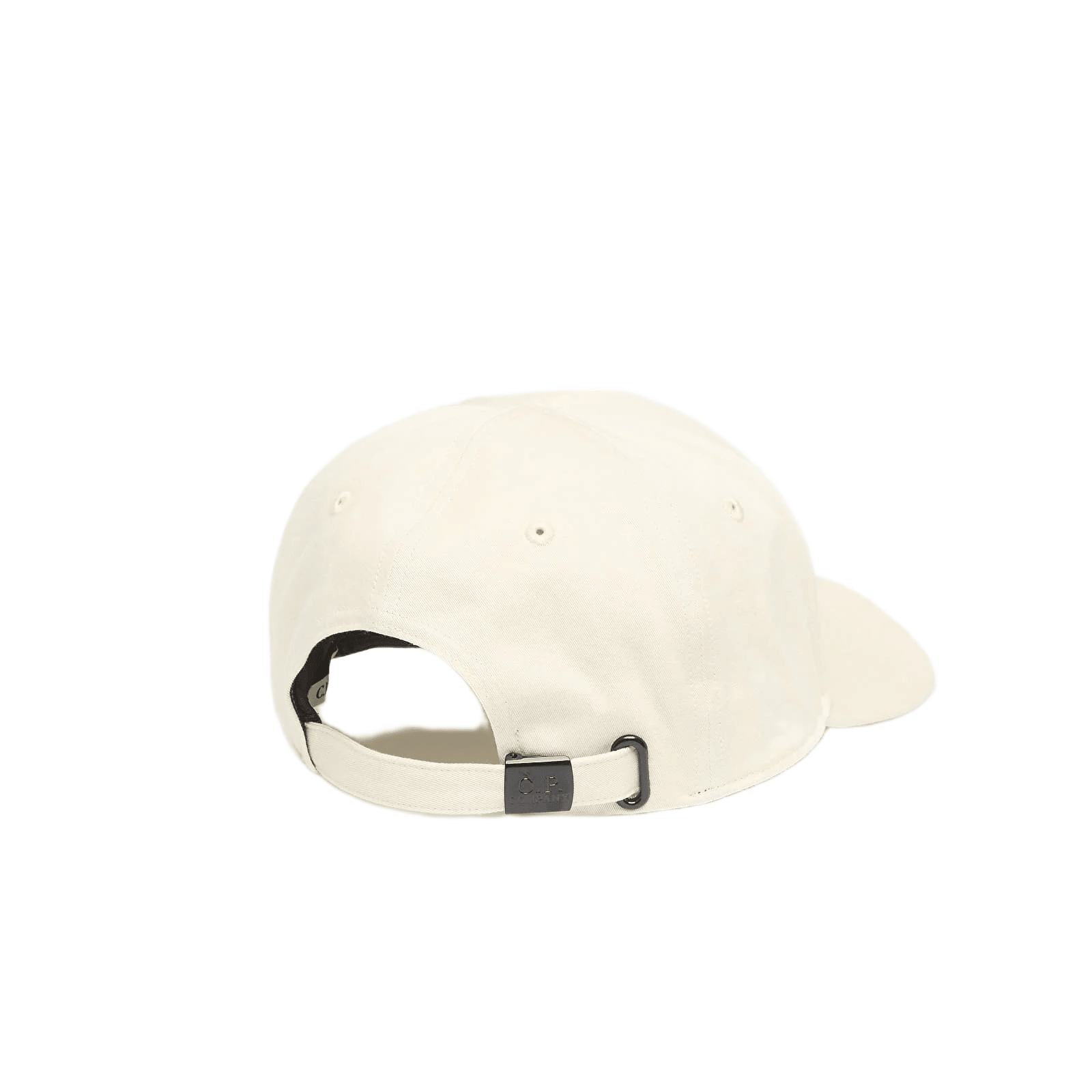 CP Company Gabardine Logo Cap - 114 Frozen White - Escape Menswear