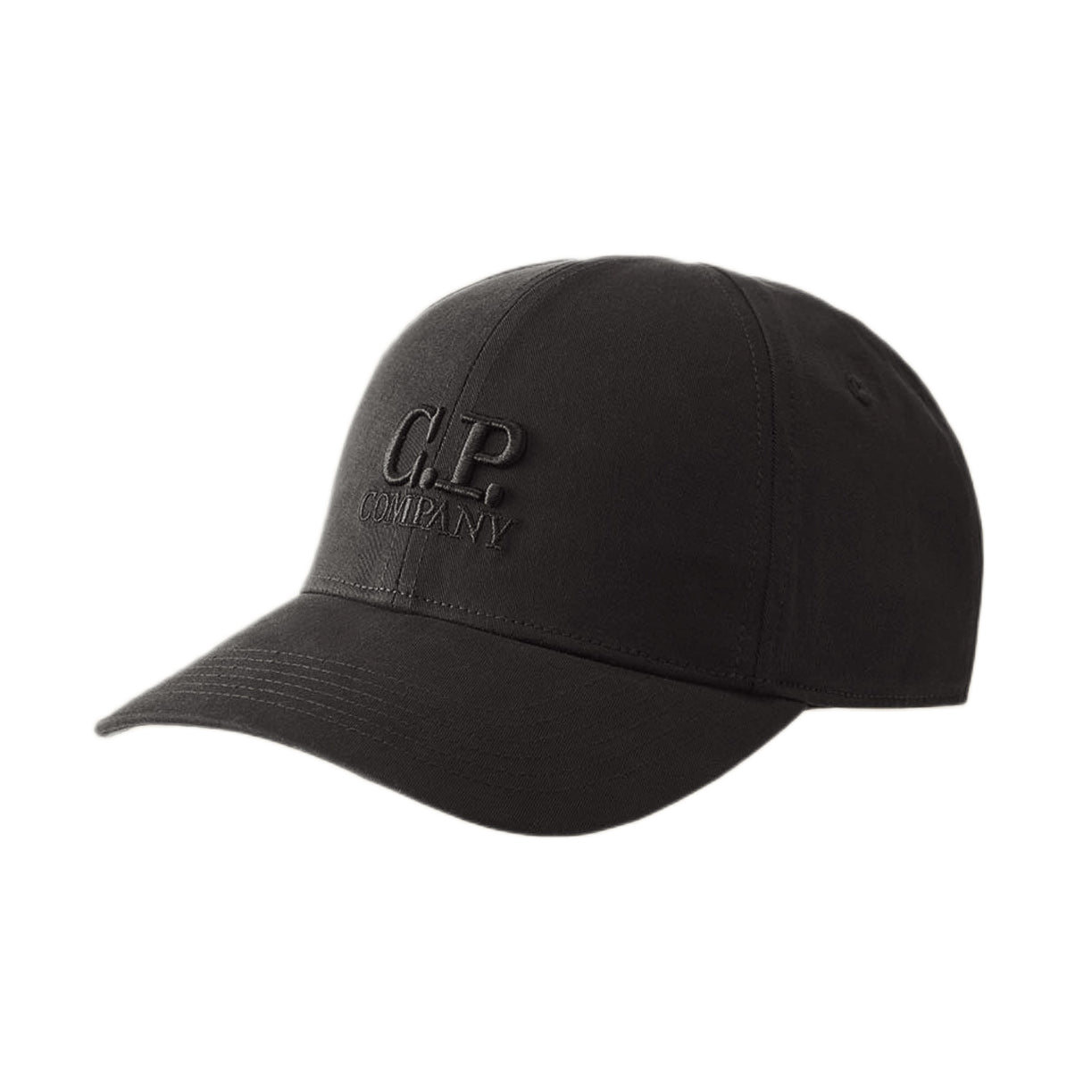 CP Company Gabardine Logo Cap - 888 Total Eclipse - Escape Menswear