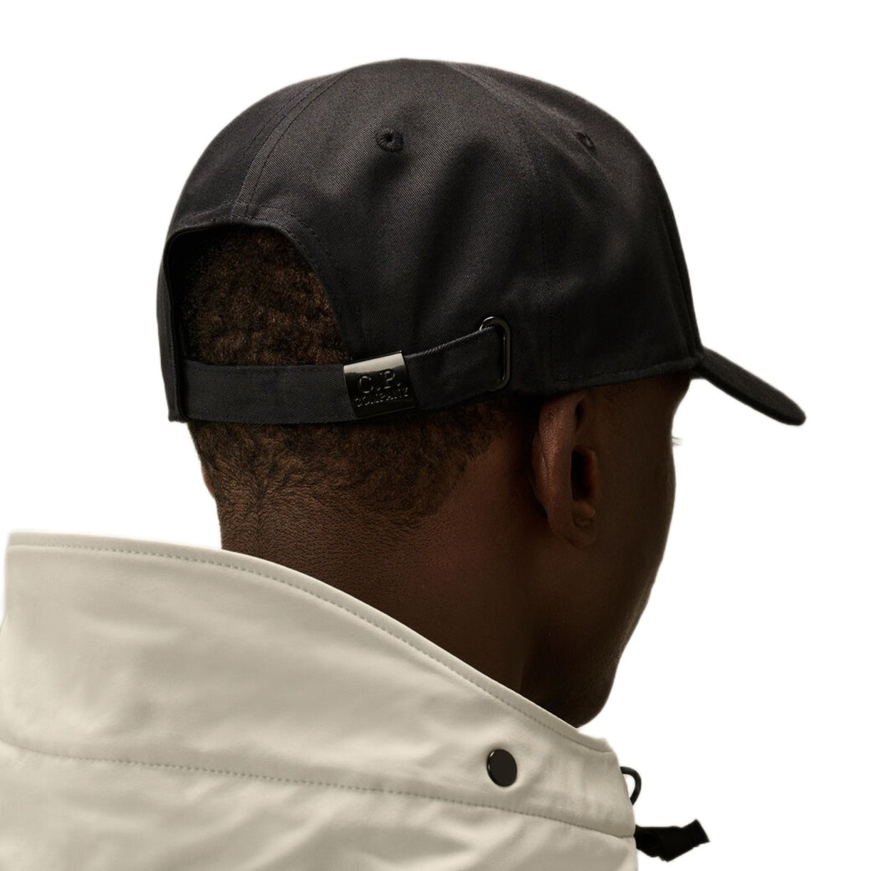 CP Company Gabardine Logo Cap - 888 Total Eclipse - Escape Menswear