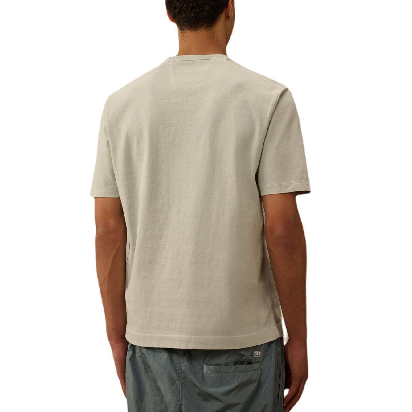 CP Company Large Logo T-Shirt - 800 B Fox Grey - Escape Menswear